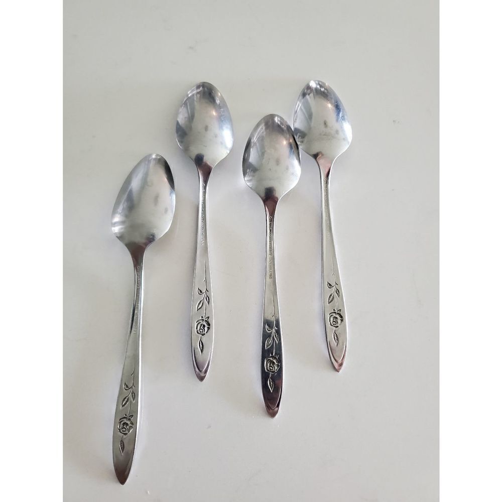 Oneida Community MORNING Rose Spoons - Picture 4 of 6